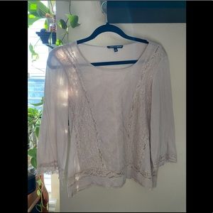 Boho Lace Trim Blouse